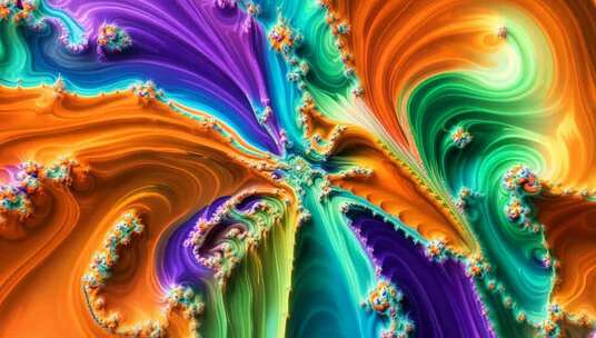 抽象艺术流动色彩背景素材