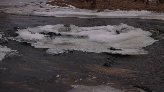 根河湿地冰雪融化