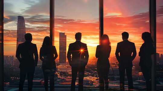 【4k】务洽谈商务合作商务谈判会议商务人士