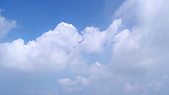 无人机航拍蓝天白云蔚蓝天空