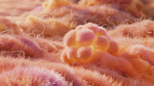 细胞分裂生命起源医疗科技概念视频