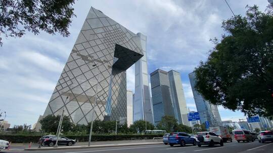 北京国贸cbd延时摄影建筑大楼