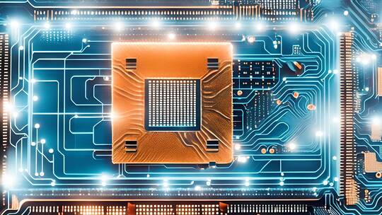 高科技纳米人工智能AI超级算力芯片NPU