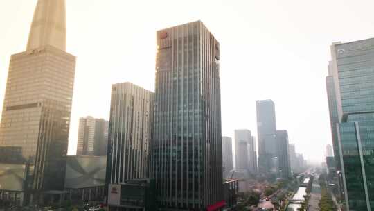宁波市东部新城航拍延时摄影