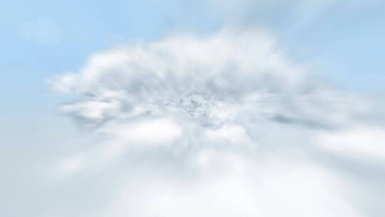 云层穿梭天空片头ae模板