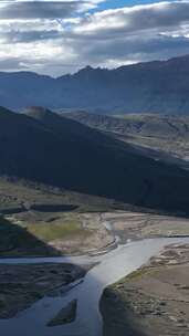 高清竖屏航拍西藏日喀则定日珠峰美观合集