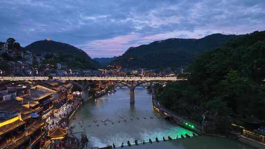 湘西凤凰古城夜景