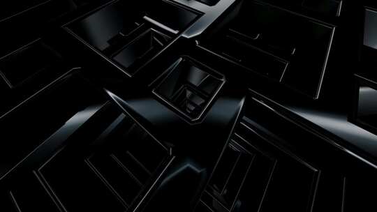 带有黑色元素的精英背景，独特的设计，3D视频素材模板下载