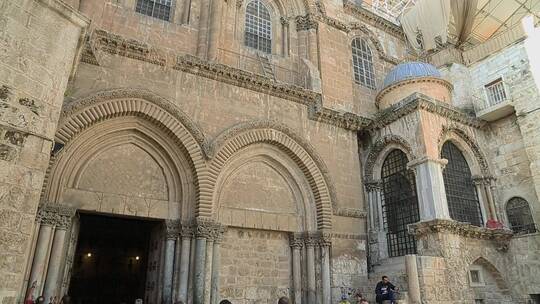 耶路撒冷圣墓大教堂视频素材模板下载