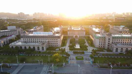 中兴全球云计算中心建筑外观鸟瞰