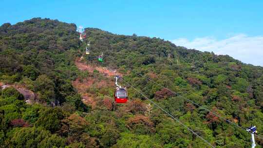 惠州罗浮山索道5视频素材模板下载