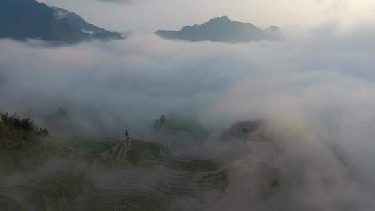 云和梯田日出云海景观中国最美梯田景色