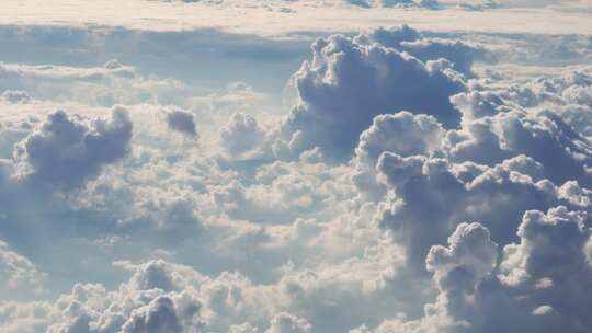 云海之上 壮观云层 航空视频素材模板下载