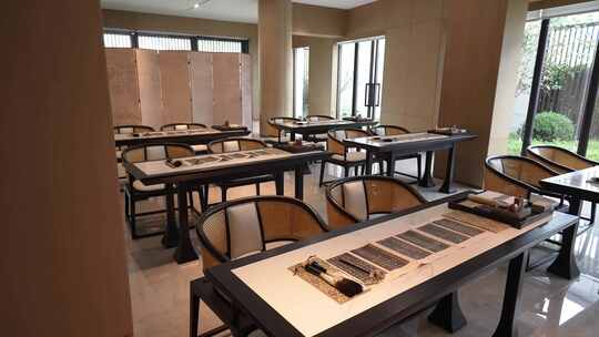 中式传统私塾书法教室