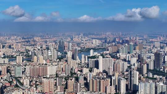 广州白鹅潭片区高空城市大景