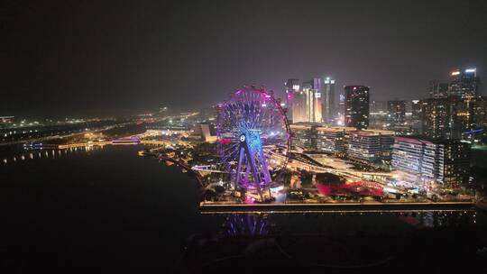 深圳欢乐港湾摩天轮夜景