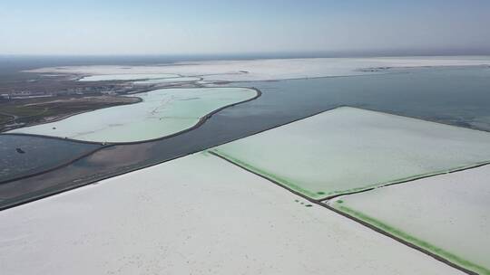 青海乌兰县茶卡盐湖自然风光航拍视频素材模板下载