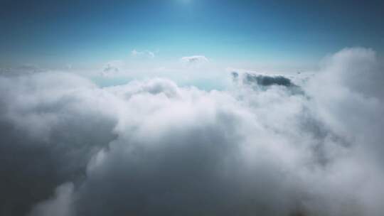 高空云层云海流动