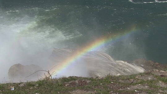 纽约尼亚加拉瀑布与彩虹