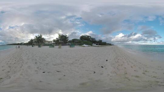 在VR中显示的海滨度假胜地