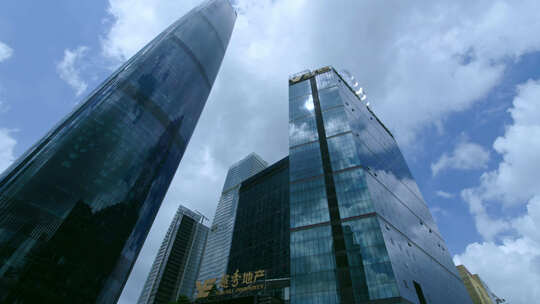 广州高楼大厦延时、城市建筑延时