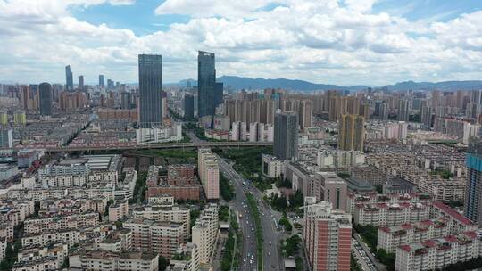 昆明北京路城市风光视频素材模板下载