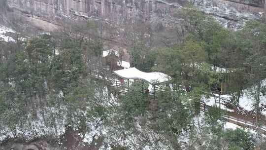 广西桂林资源八角寨雪景