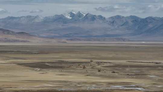 西藏日喀则珠峰古堡文化遗迹堡垒高空航拍视频素材模板下载