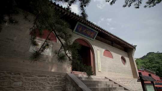 山西唐代古建佛光寺大门特写-2