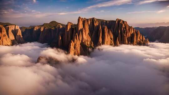 高山云海壮丽景观