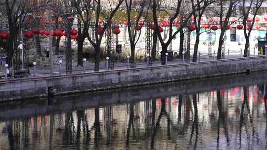 景区 河水 双龙桥 风光 人文