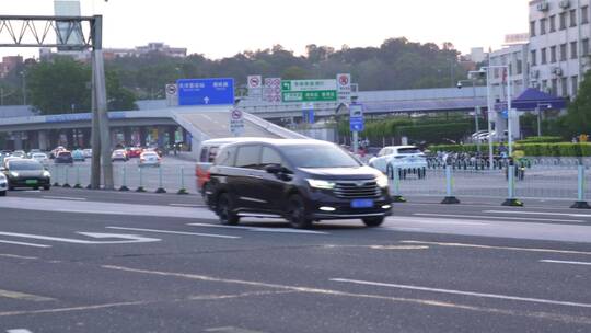 广州天河元岗交通车辆高架桥视频素材模板下载