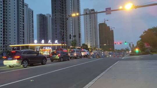 城市道路马路街头景象实拍