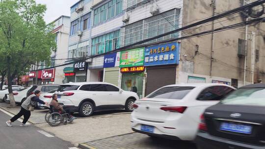 城市道路马路街头景象实拍