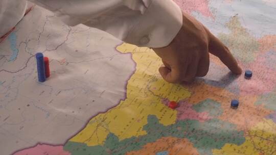 实景地图布局区域规划 中国地图视频素材模板下载