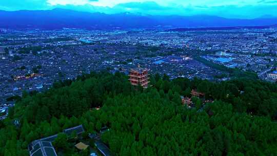 云南丽江古城夜景