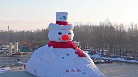 中国黑龙江哈尔滨太阳岛大雪人