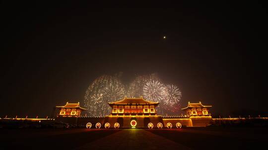 洛阳定鼎门元宵节音乐焰火晚会