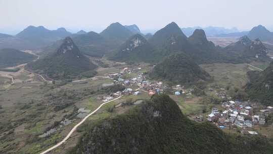 广西柳州塞隆妙景屯农村航拍