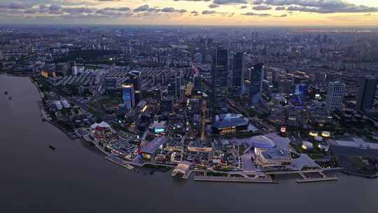 上海徐汇滨江西岸艺术中心CBD航拍
