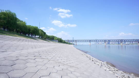 武汉汉阳江滩公园风景