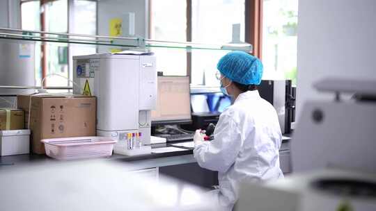 医院化验 验血实拍4K素材