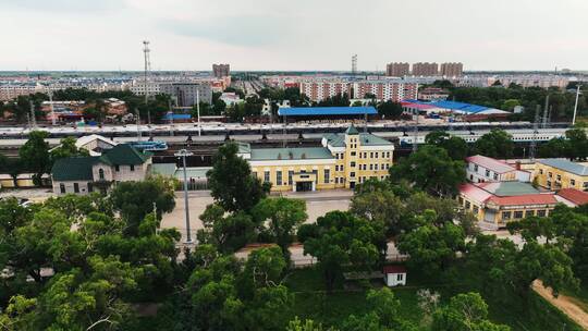 黑龙江齐齐哈尔昂昂溪区中东铁路遗址风景