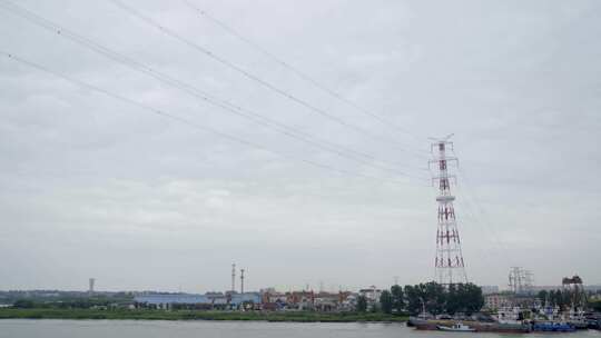 原创S-LOG3黄浦江上的电线4K1