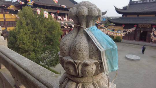上海长寿禅寺4K实拍原素材视频素材模板下载