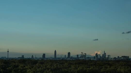 法兰克福的夜空