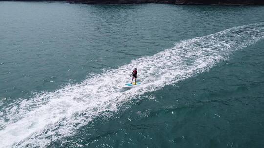 无人机拍摄 游艇 摩托艇 海上冲浪  滑板视频素材模板下载