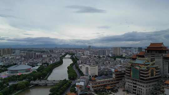 广西玉林大景玉林城市风光航拍