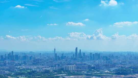 广州全景航拍黄埔区萝岗开发区科学城