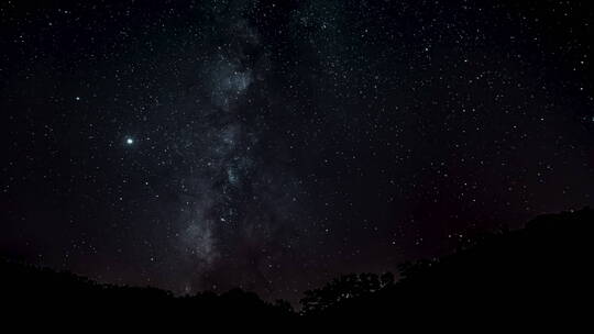 夜晚的星空延时